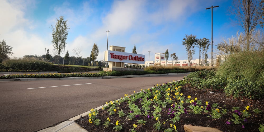 plants in mulch at commercial landscape property