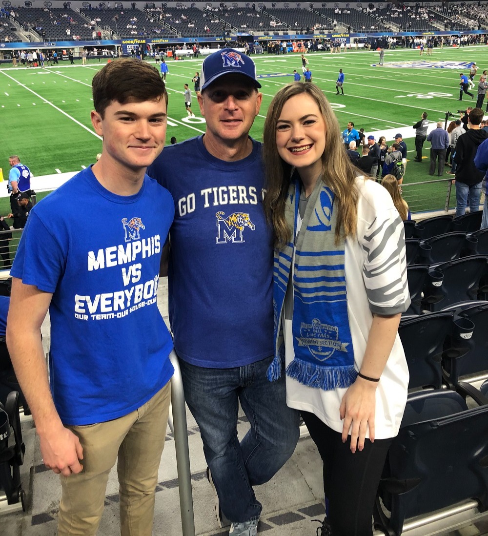 Jeff Peterman, Landscape Construction Manager, with his family