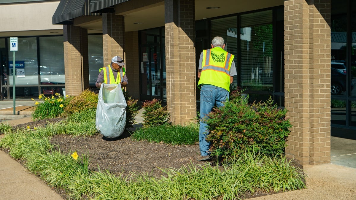 Landscape maintenance at Exeter Village 