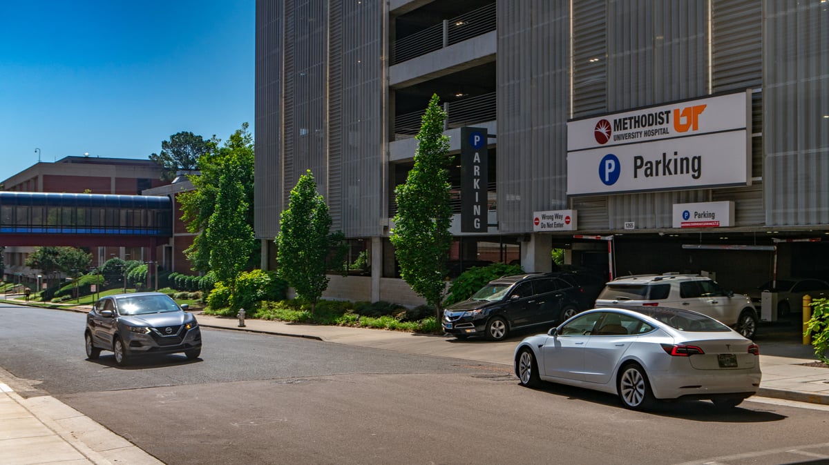 Landscaping at Methodist University Hospital in Memphis