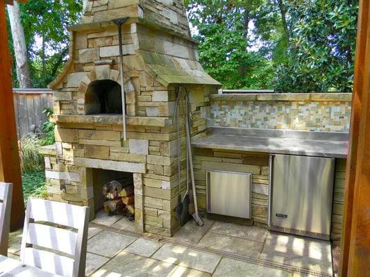 outside oven