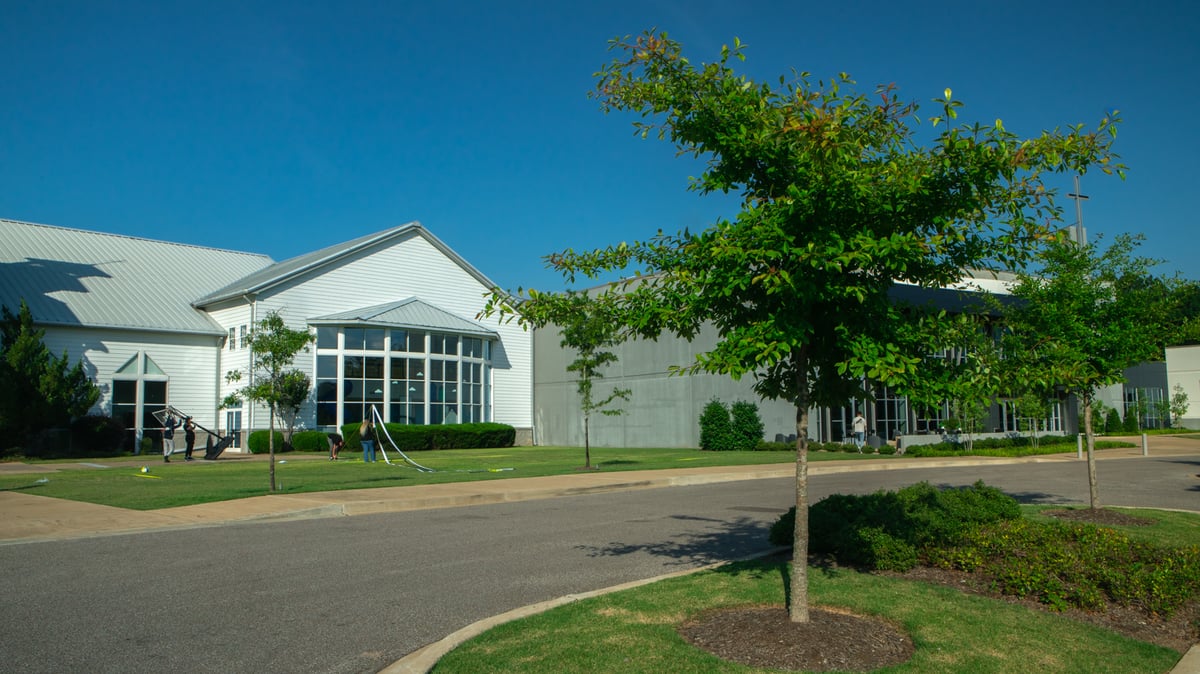 commercial landscaping at life church