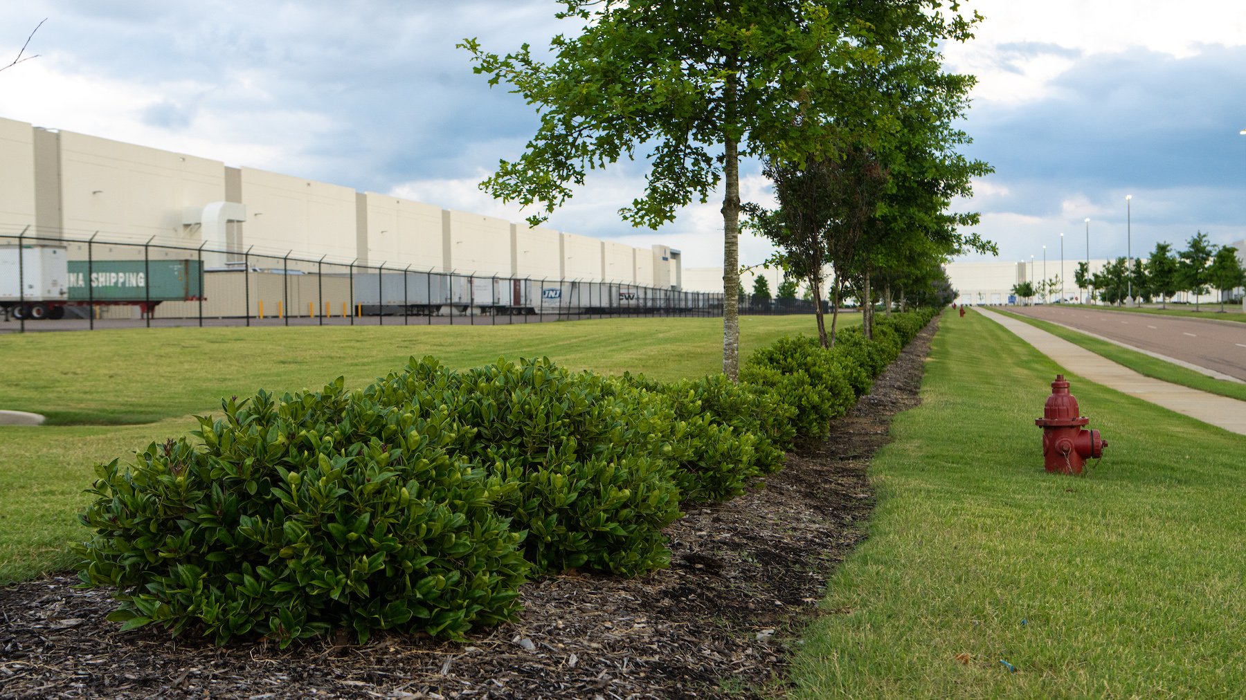 Legacy Park lawn maintained by Hatcher Landscape