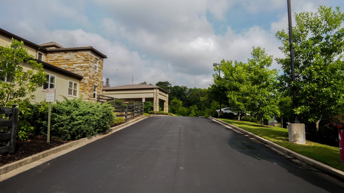 Entranceway at a senior living facility