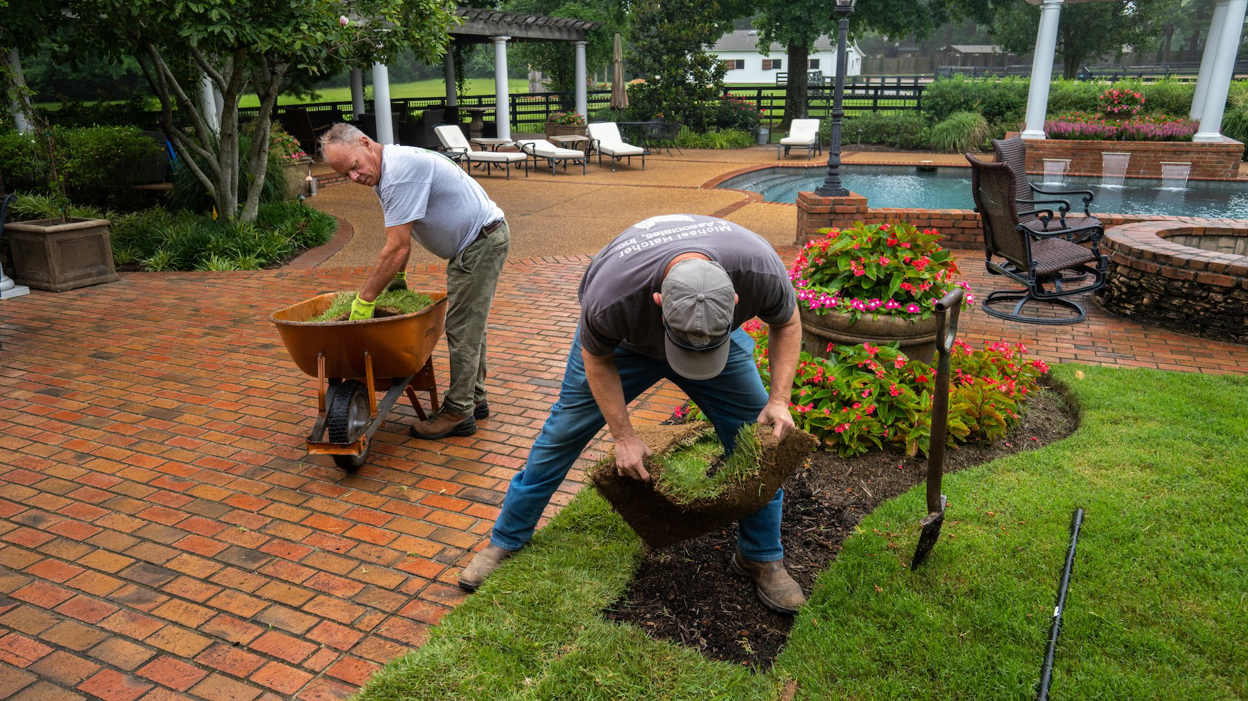 Residential sod installation