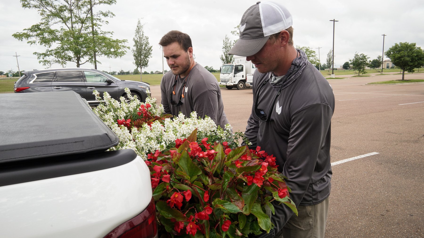 Tanger Outlets annual planting