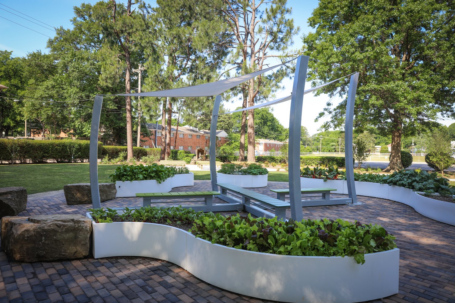 Raised Garden bed for easy access for patients and wheelchairs