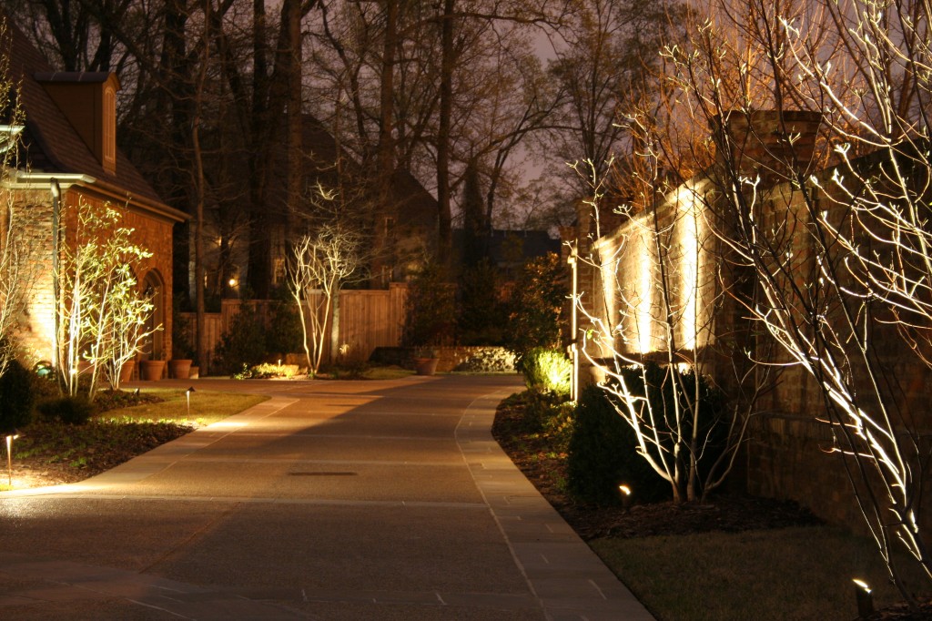 Pathway and landscape lighting in Olive Branch, MS
