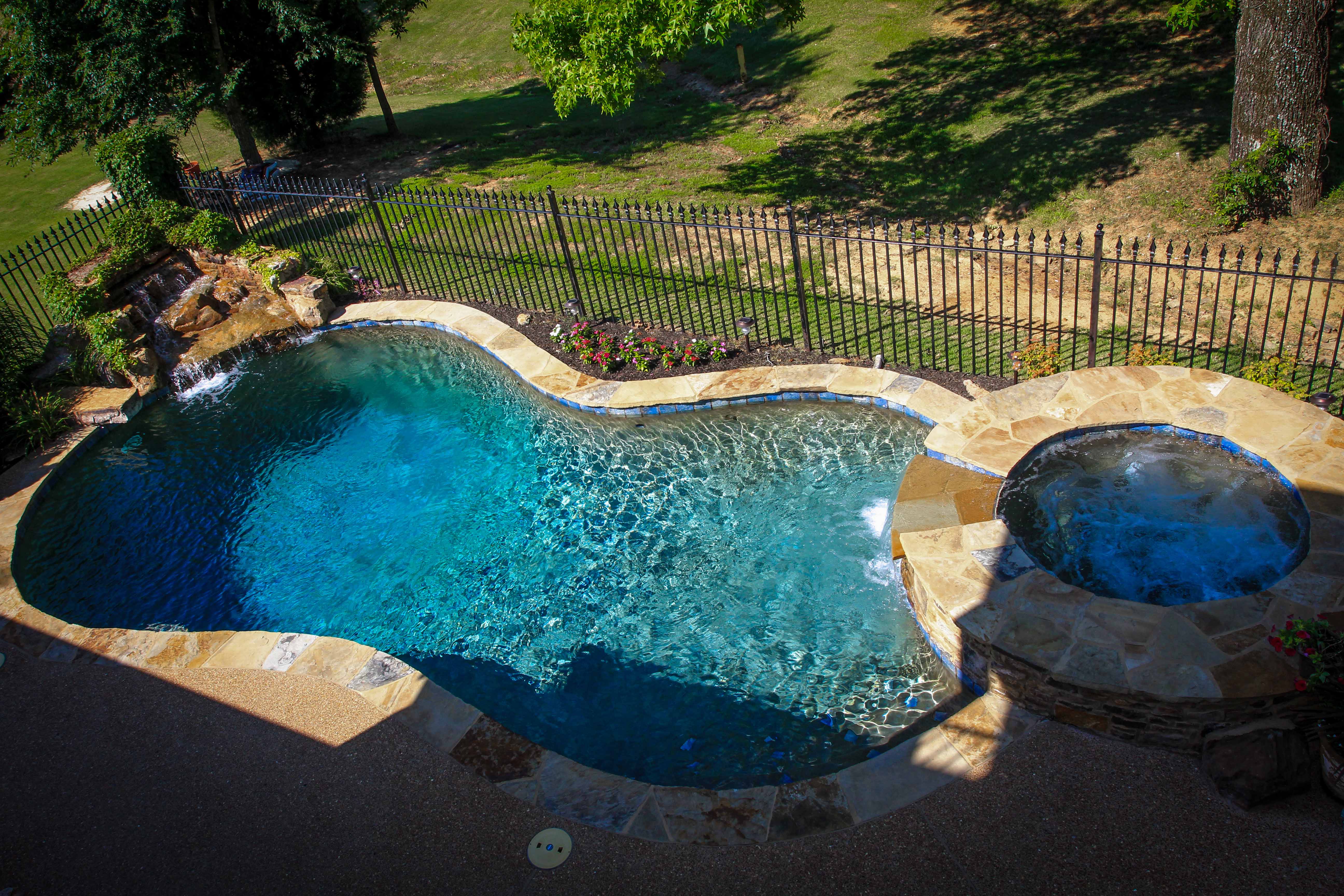 gunite pool coping