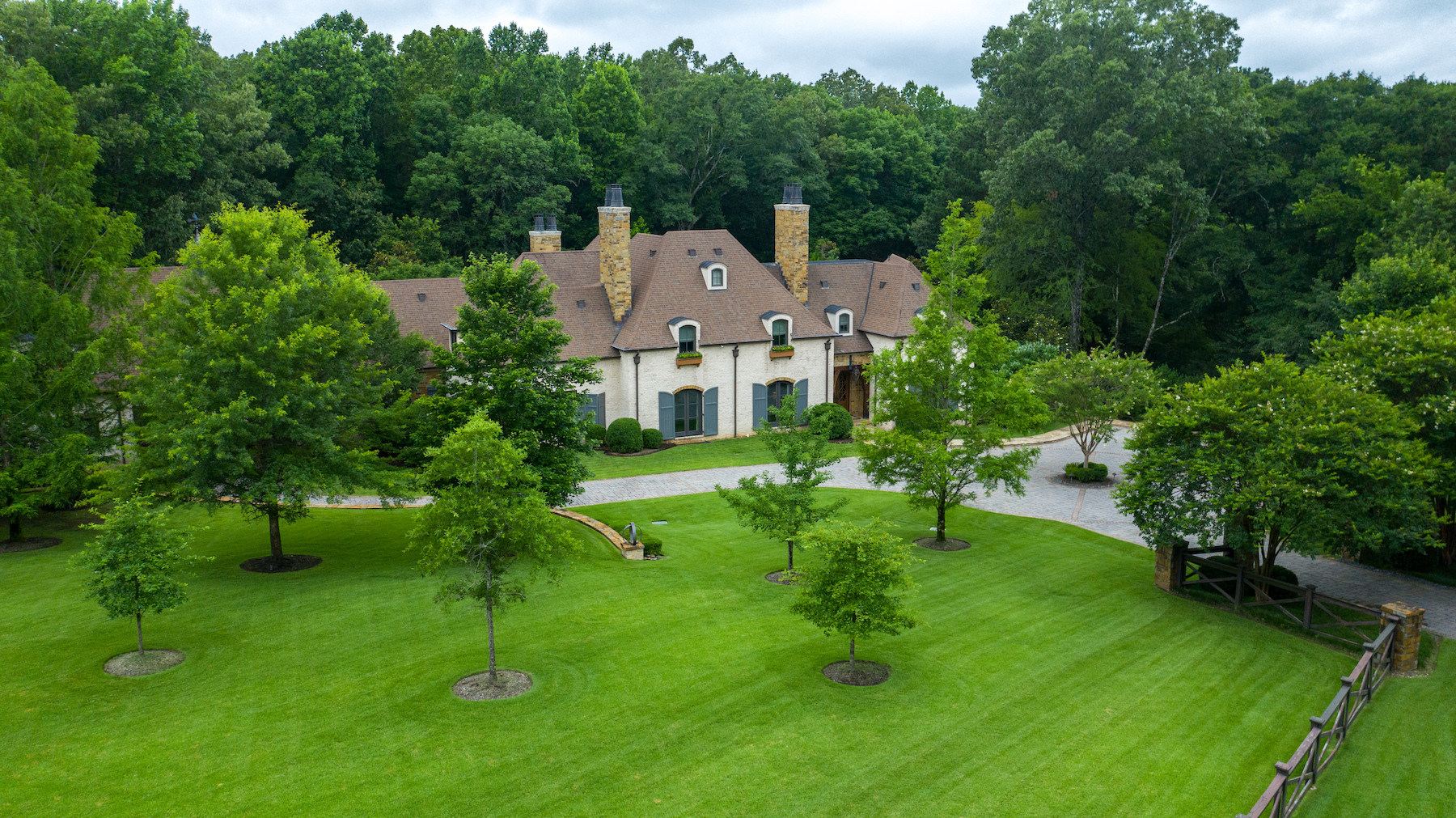 Residential Landscaping aerial