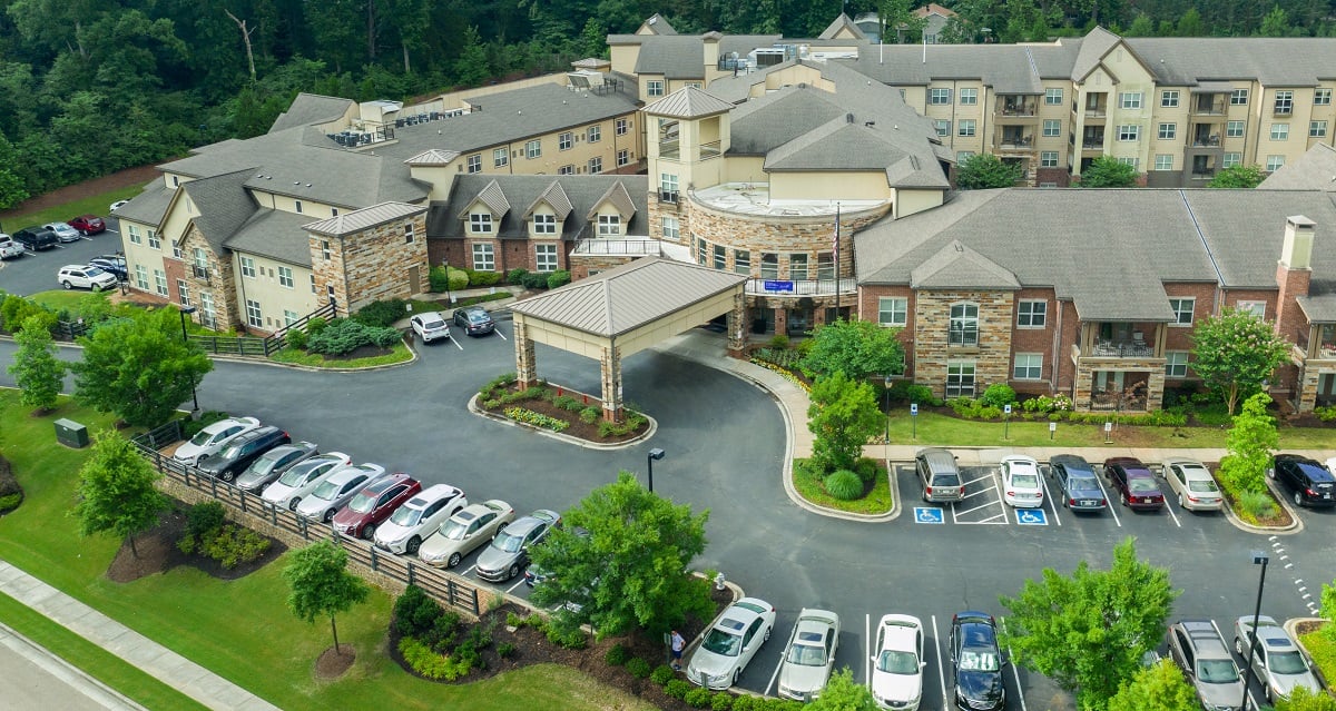 Retirement community landscaping