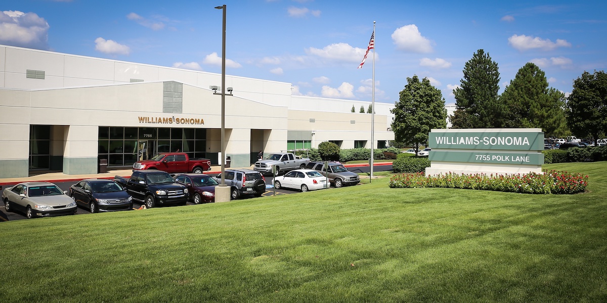 landscaping around commercial parking lot